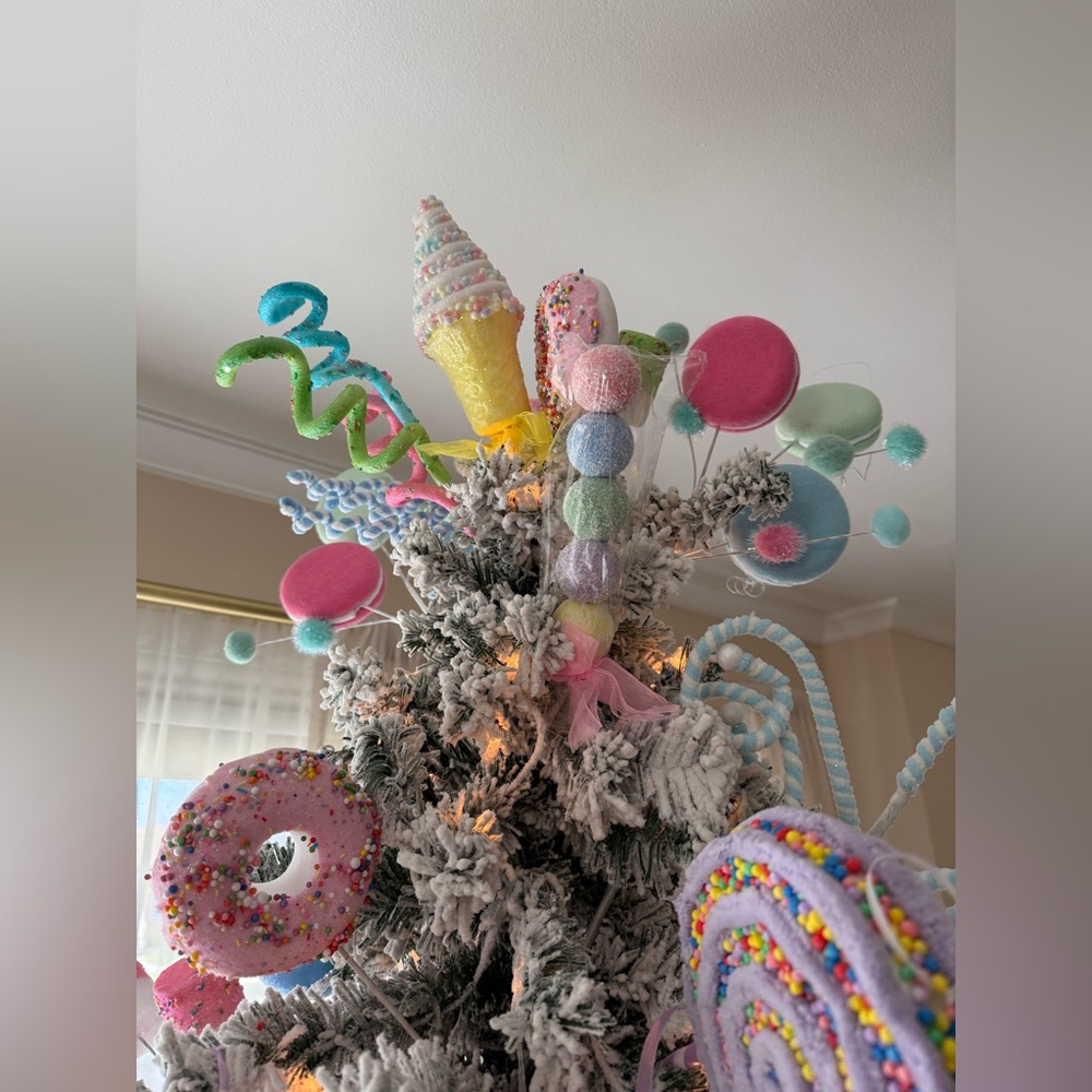 Candy land themed Christmas decorations